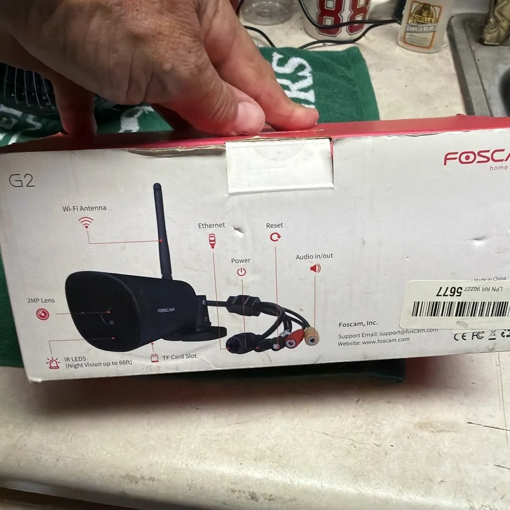 FOSCAM Outdoor Security Camera G2 1080P 25FPS WiFi Security Camera Open Box